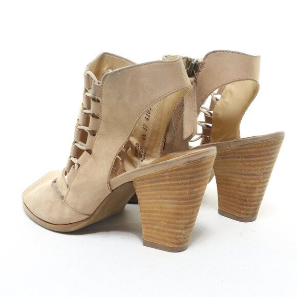 Paul Green Sabrina Leather Open Toe Heeled Sandal Women's UK6.5 US9 EU40 Cream - Picture 8 of 16